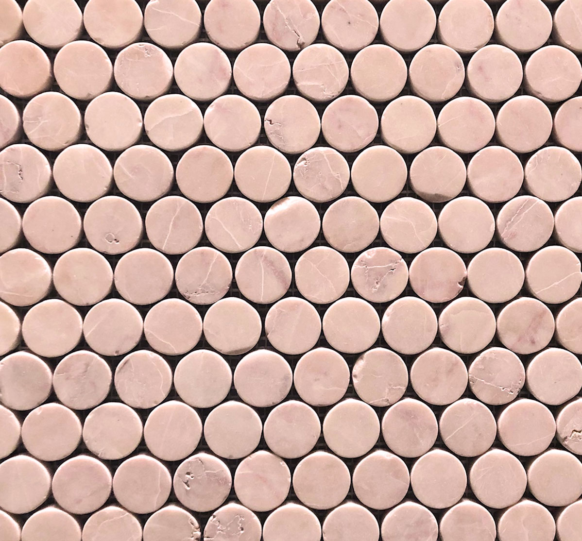 Blush Marble Penny Round