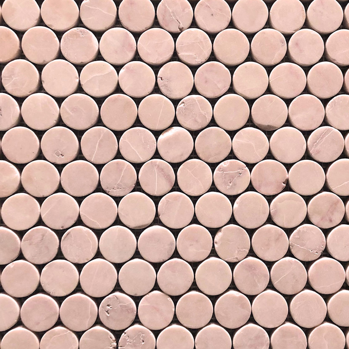 Blush Marble Penny Round