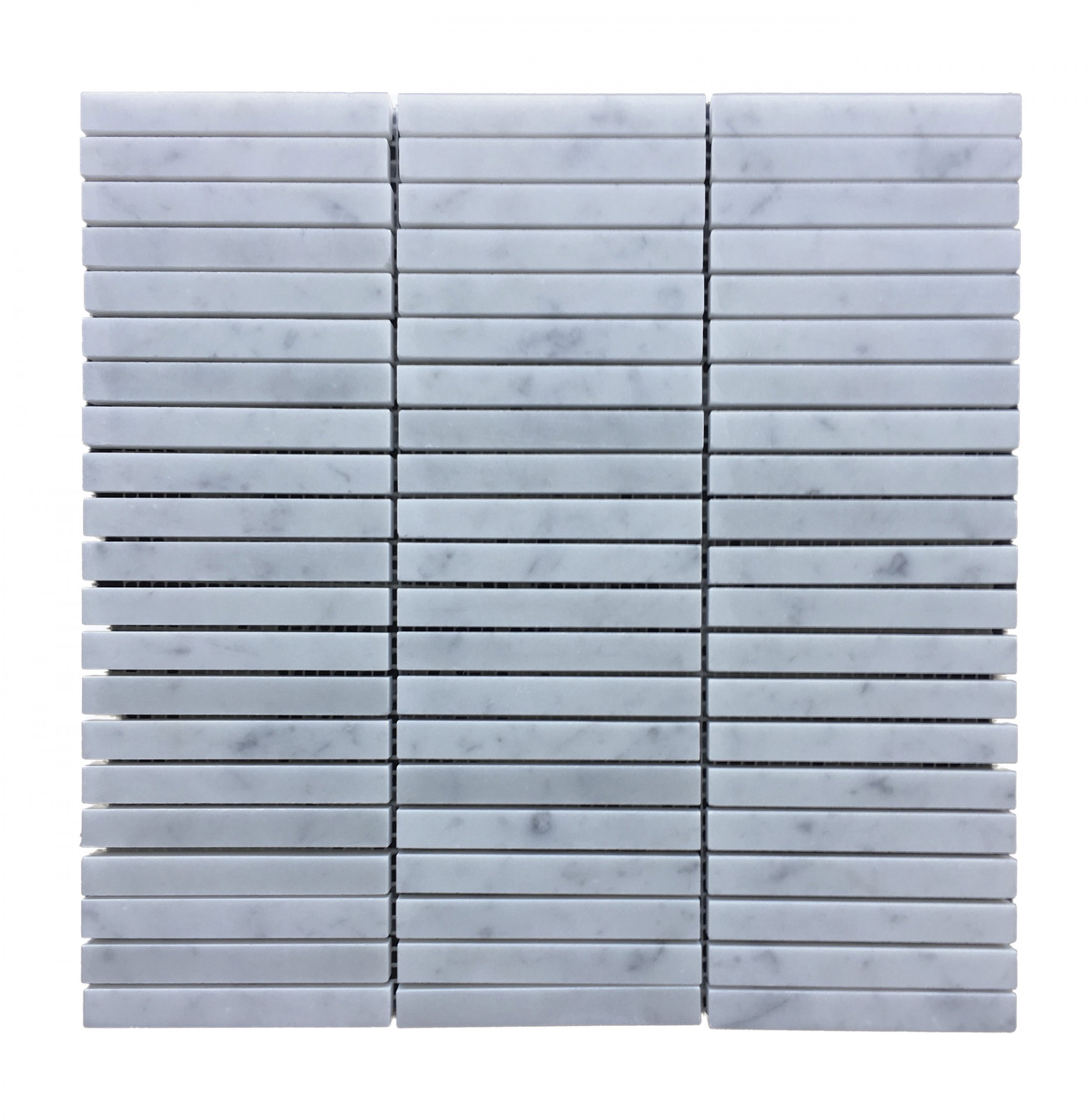 Carrara Marble Linear Mosaic