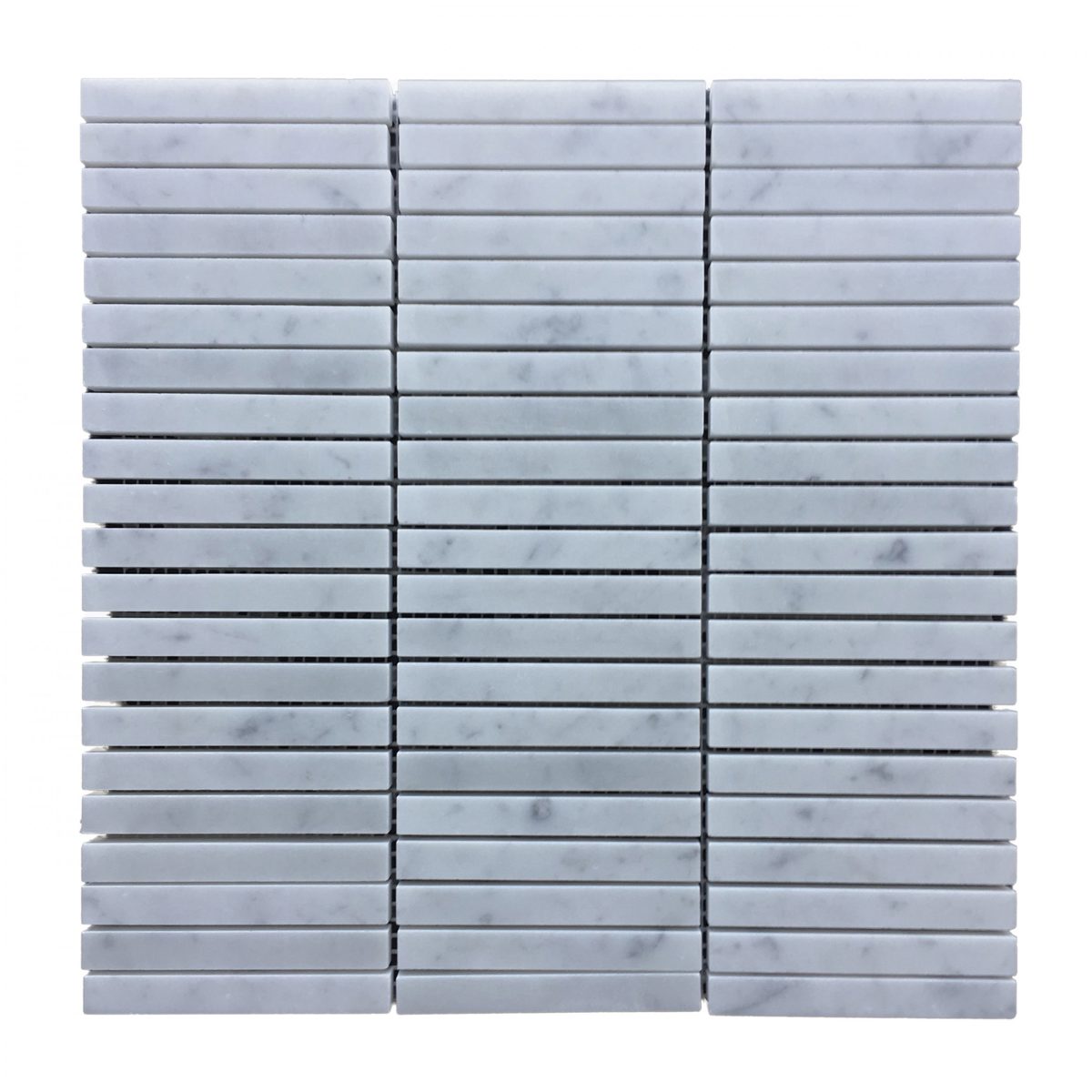 Carrara Marble Linear Mosaic