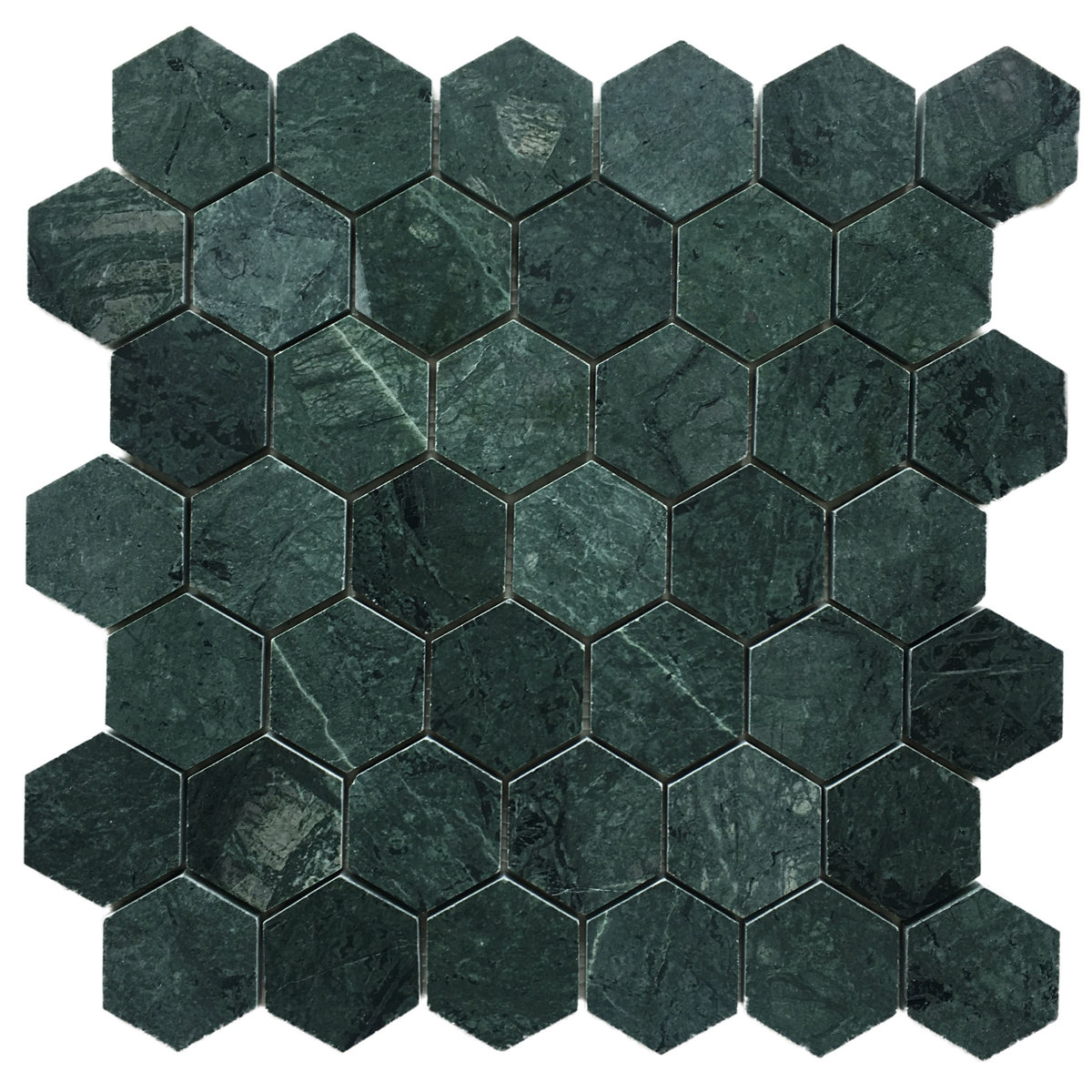 Emerald Marble Hexagon