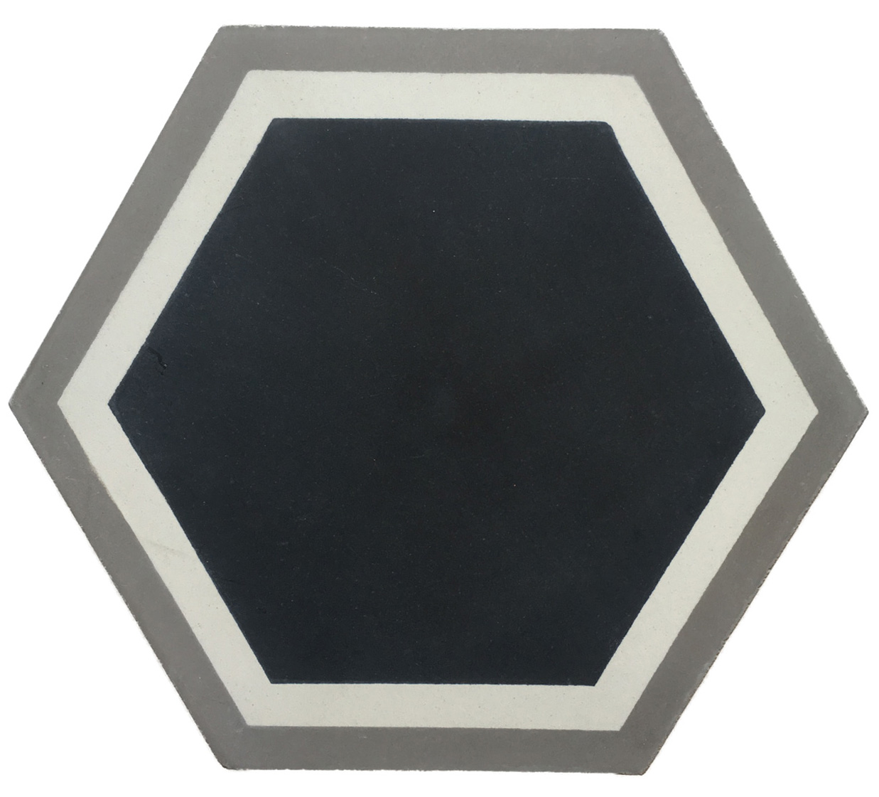 Oxford Charcoal Hexagon Cement Tile