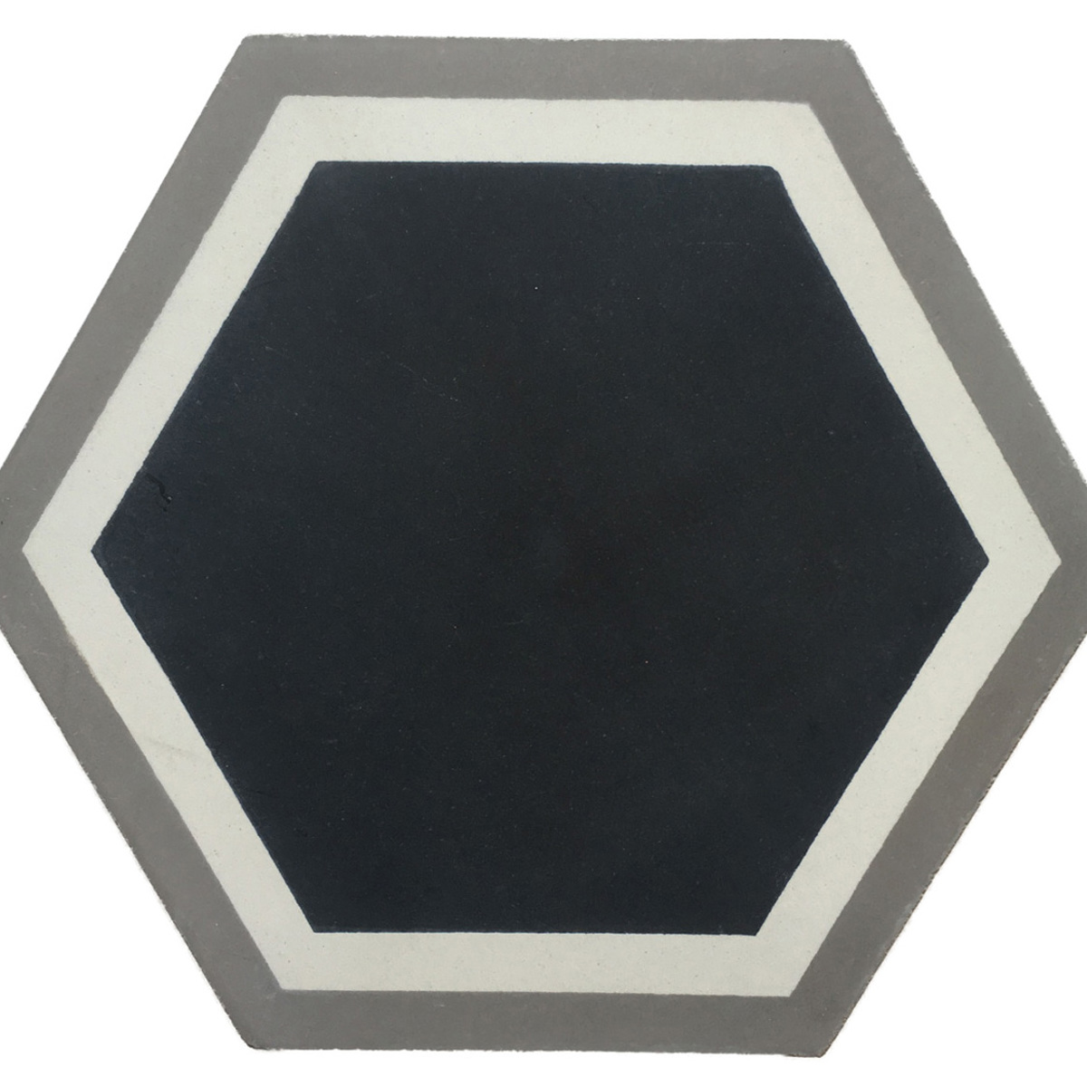 Oxford Charcoal Hexagon Cement Tile