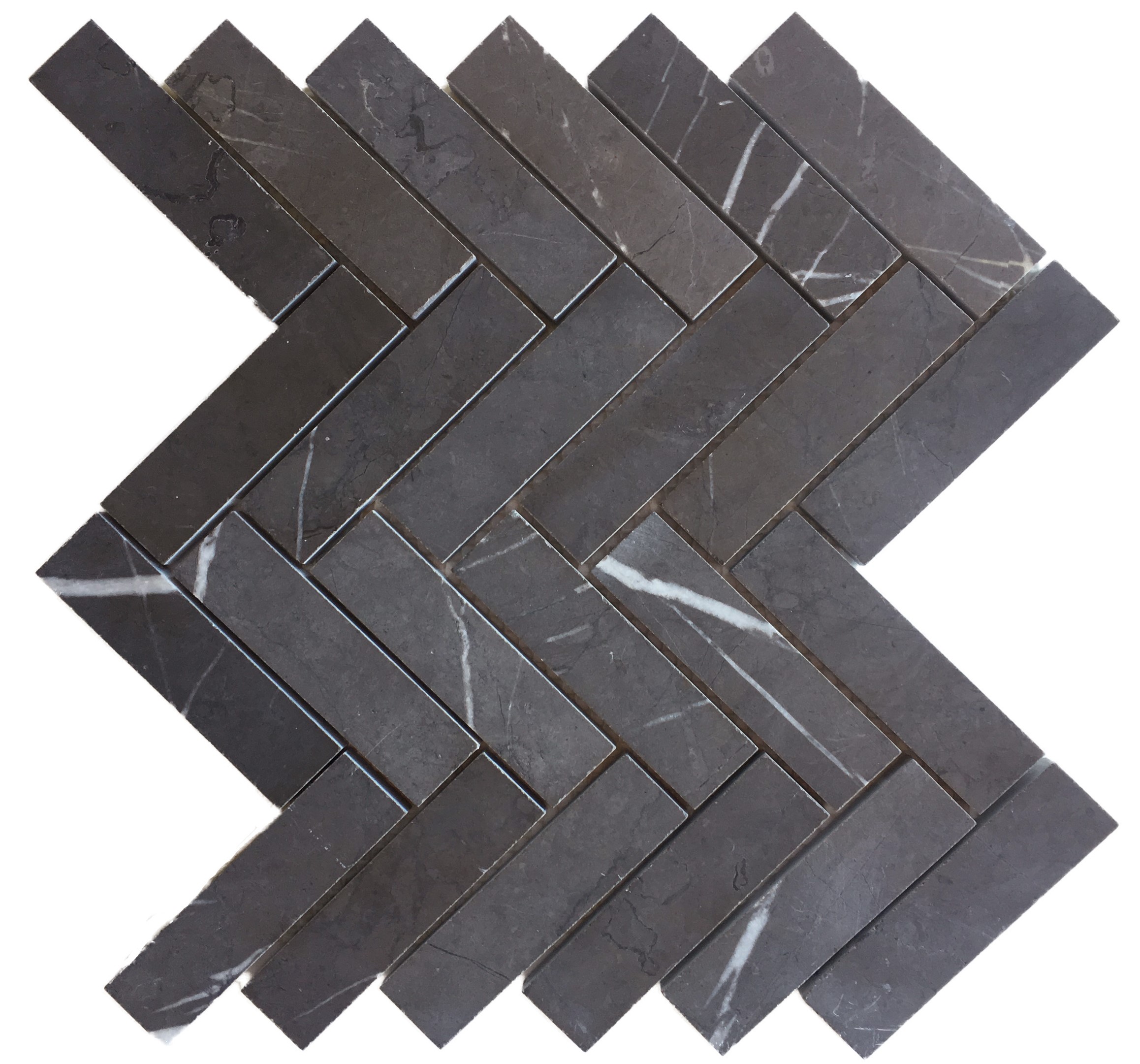 Pietra Grey Herringbone Mosaic