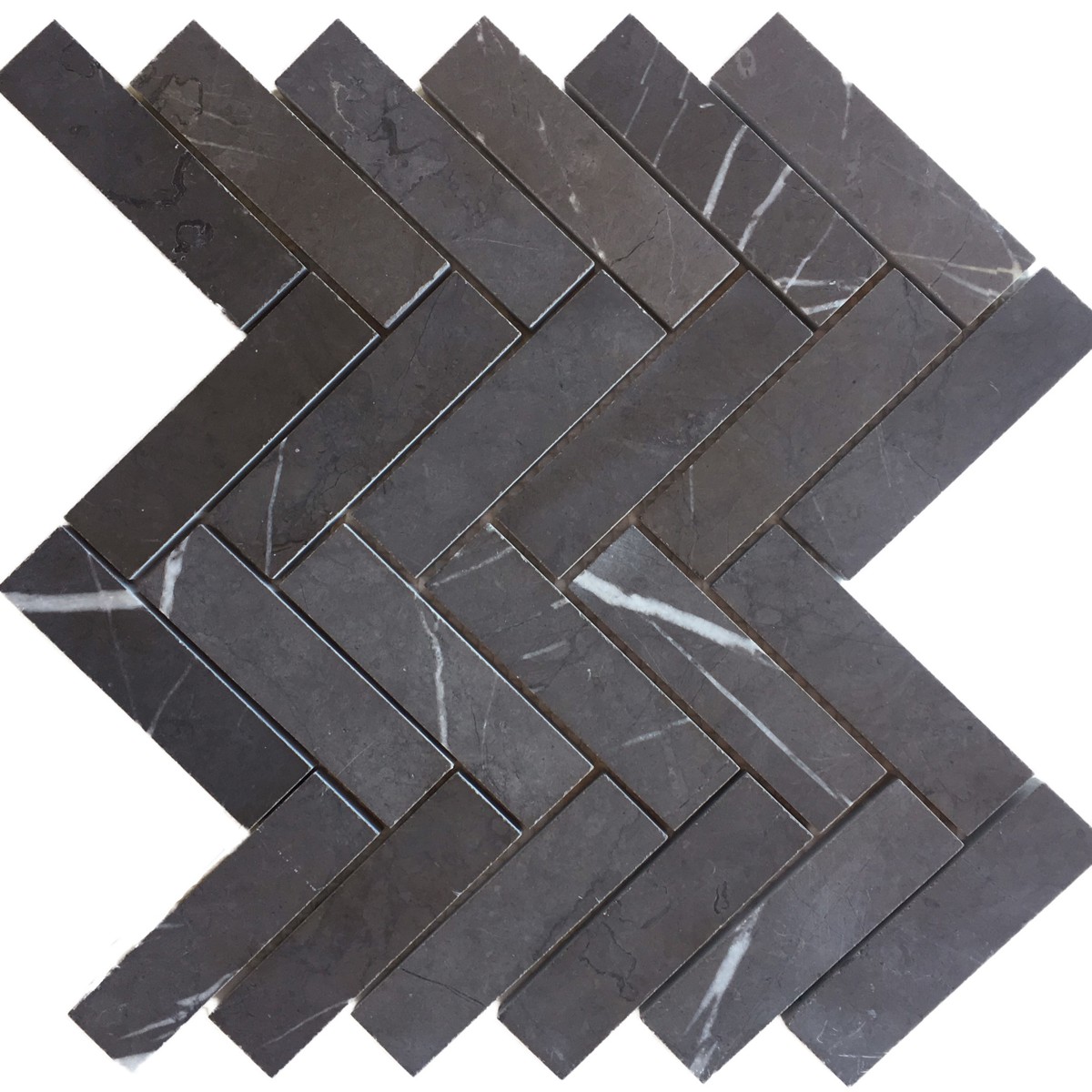 Pietra Grey Herringbone Mosaic