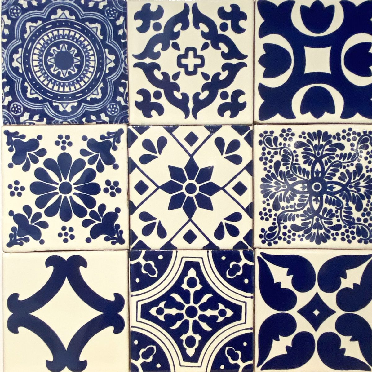 Talavera Blue & White Set