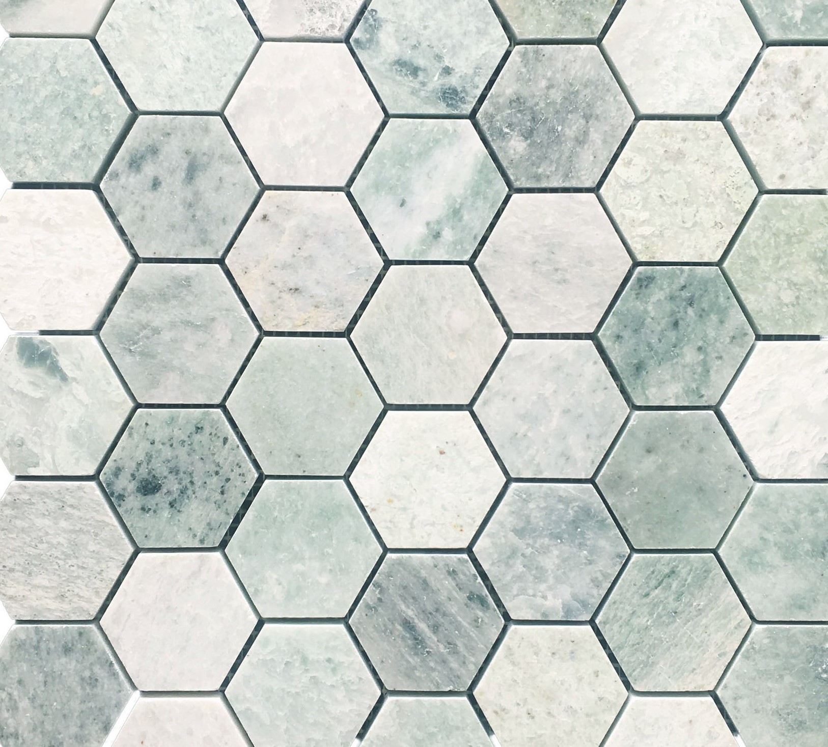 Verde Hexagon Marble Mosaic