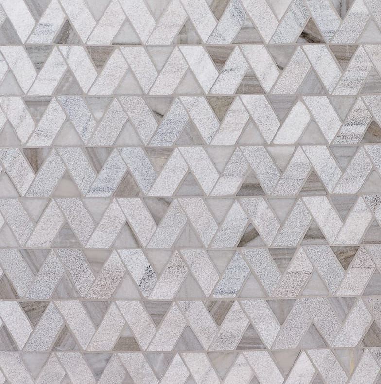 Ziggurat Marble Mosaic Natural