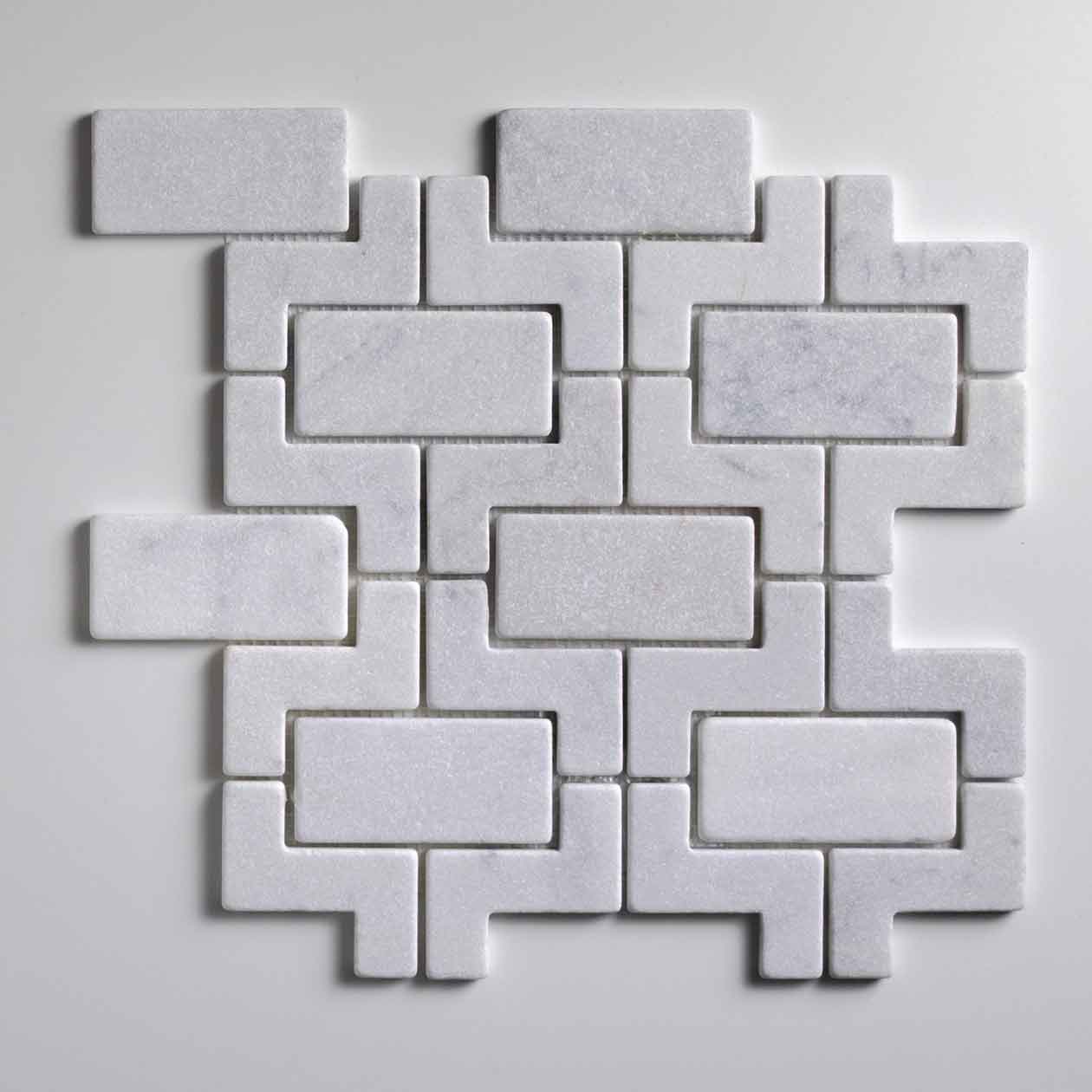 Alcazar Carrara Tumbled Mosaic