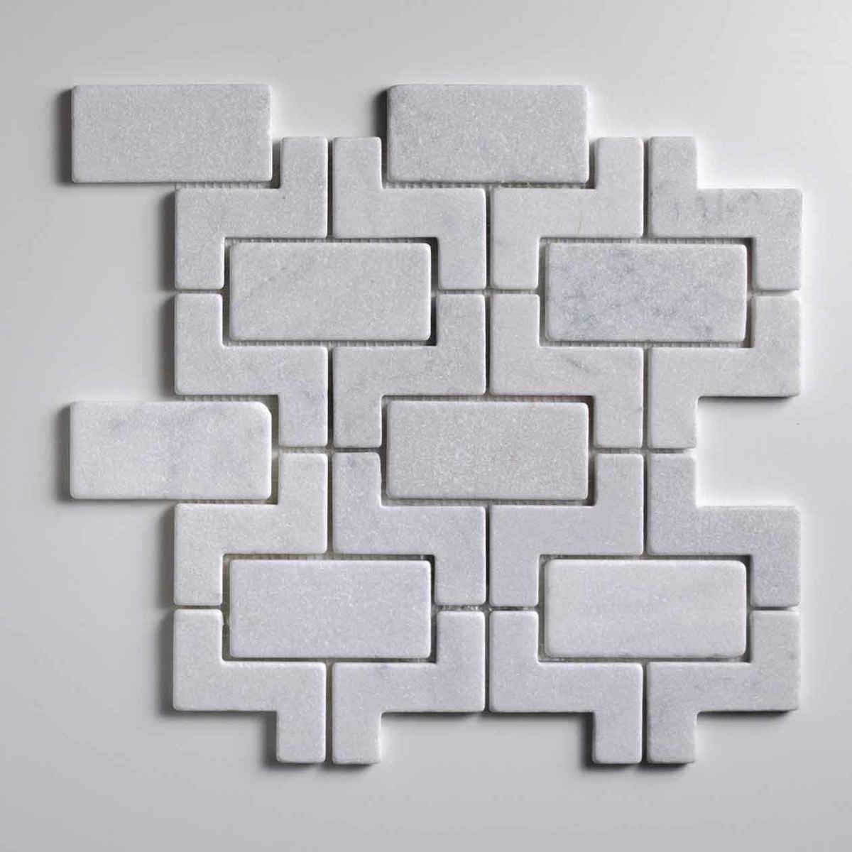 Alcazar Carrara Tumbled Mosaic