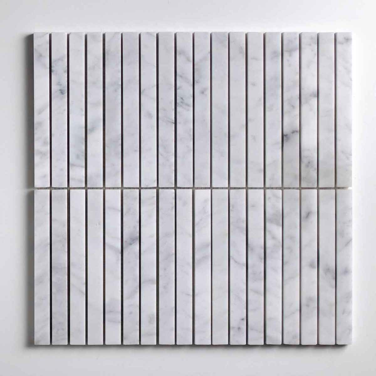 Bianco Carrara Linear Mosaic